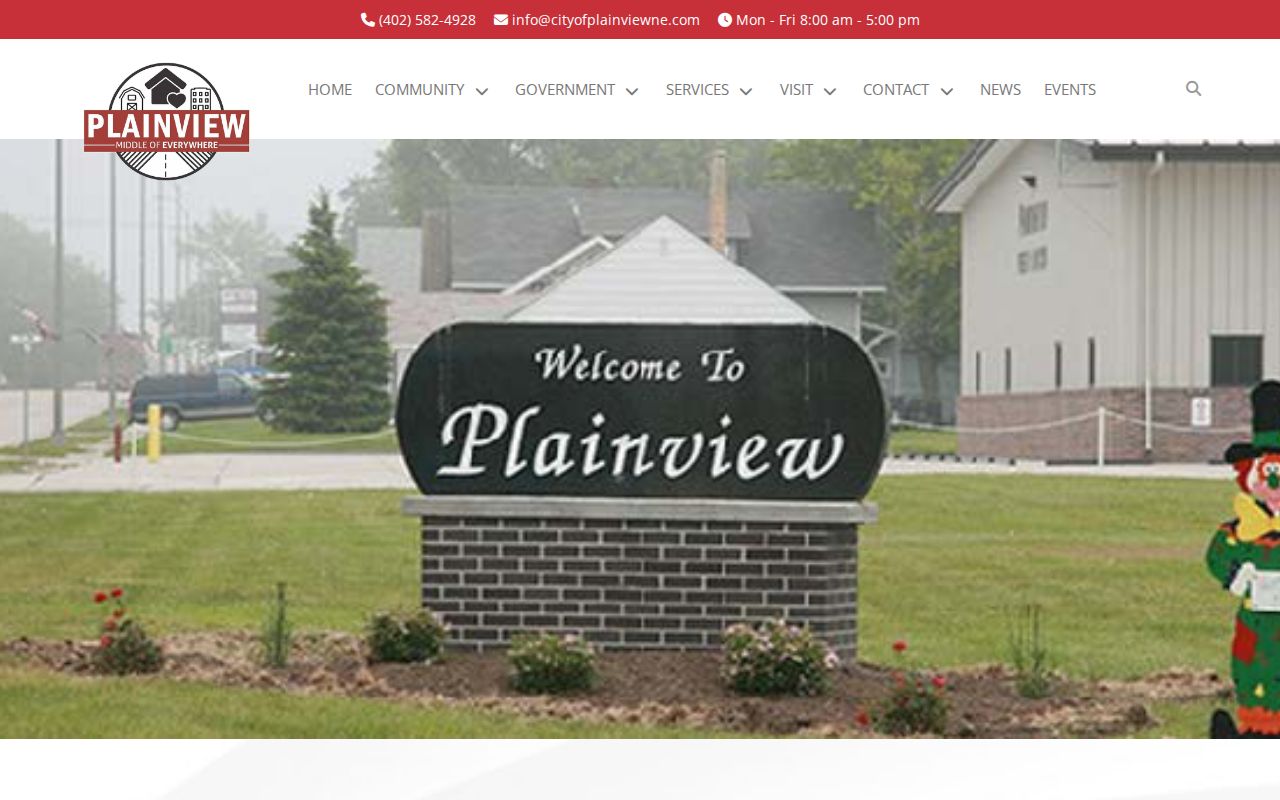 Plainview warrant records, official Plainview city contact page
